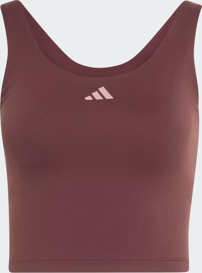 Adidas 3-Stripes Studio All Me Light Support Tanktop - Foto 5