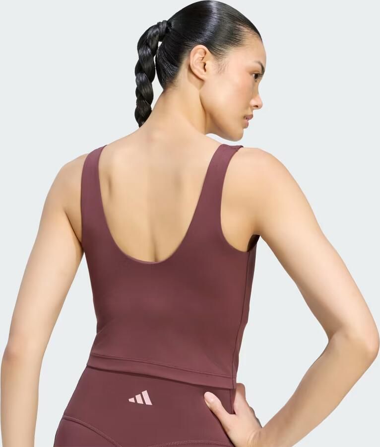 Adidas 3-Stripes Studio All Me Light Support Tanktop - Foto 4