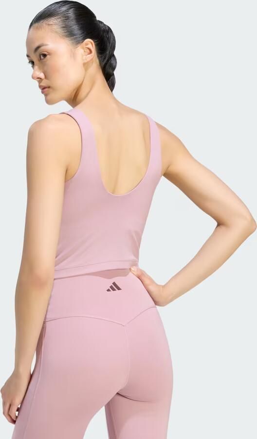 Adidas 3-Stripes Studio All Me Light Support Tanktop - Foto 6