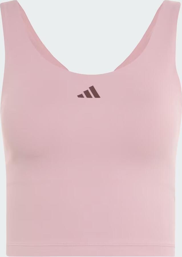 Adidas 3-Stripes Studio All Me Light Support Tanktop - Foto 4