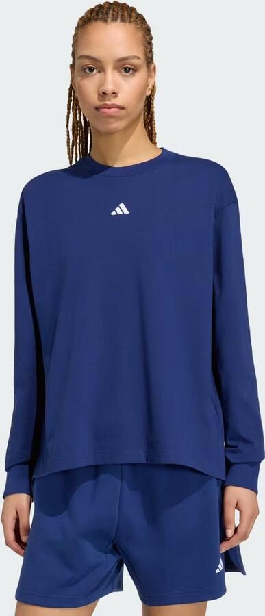 Adidas 3 STRIPES STUDIO BOYFRIEND SHIRT MET LANGE MOUWEN
