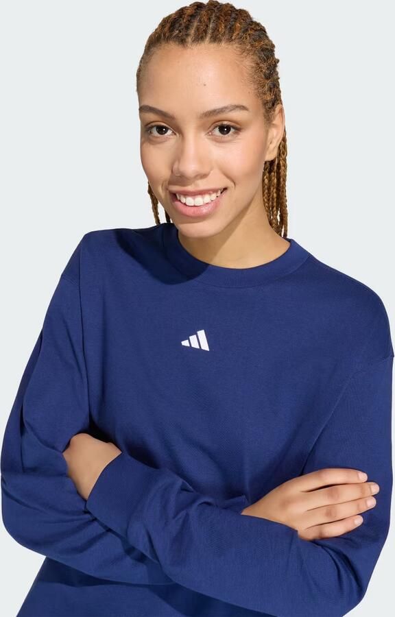 Adidas 3 STRIPES STUDIO BOYFRIEND SHIRT MET LANGE MOUWEN - Foto 3
