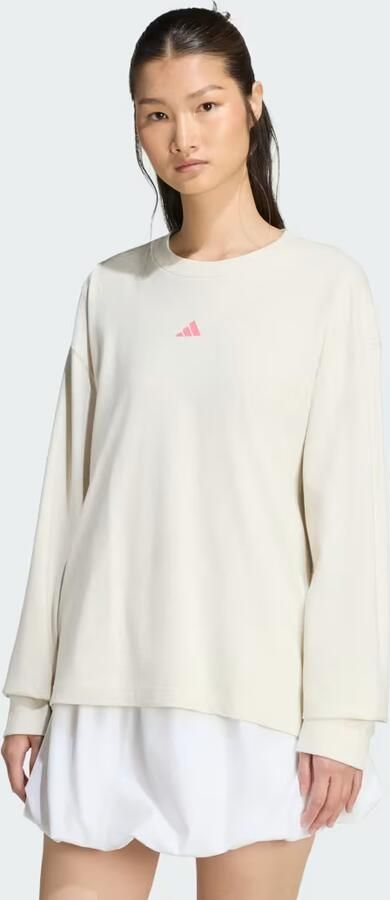 Adidas 3 STRIPES STUDIO BOYFRIEND SHIRT MET LANGE MOUWEN