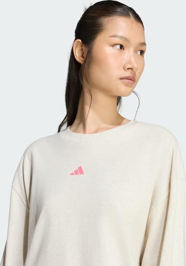 Adidas 3 STRIPES STUDIO BOYFRIEND SHIRT MET LANGE MOUWEN - Foto 3