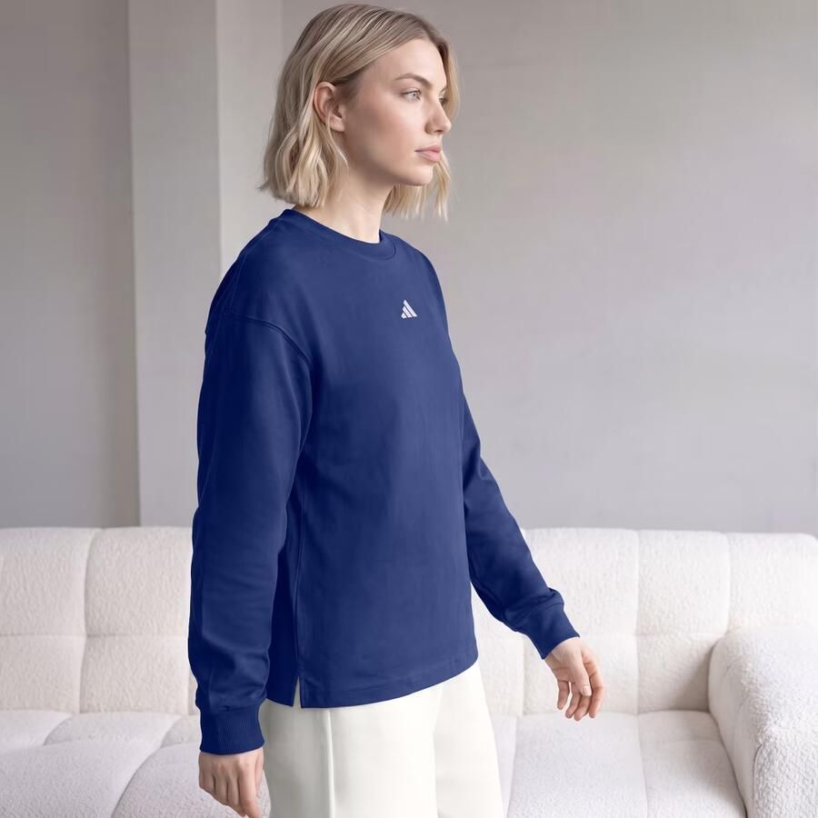 Adidas 3 STRIPES STUDIO BOYFRIEND SHIRT MET LANGE MOUWEN - Foto 2