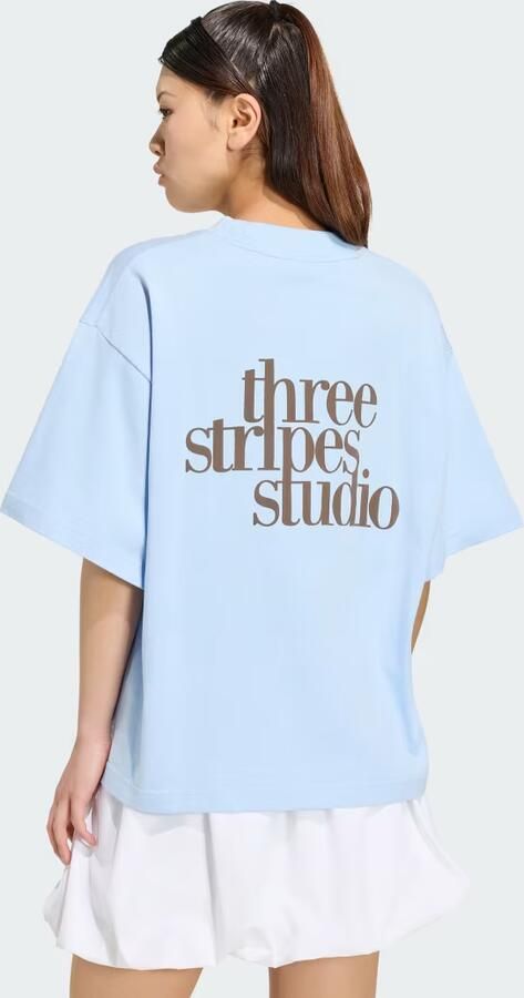 Adidas 3 STRIPES STUDIO BOYFRIEND T-SHIRT - Foto 5