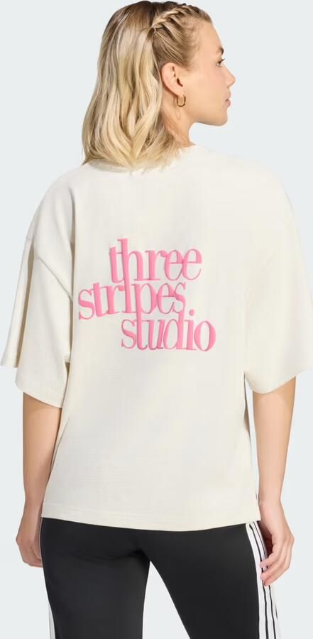 Adidas 3 STRIPES STUDIO BOYFRIEND T-SHIRT - Foto 6