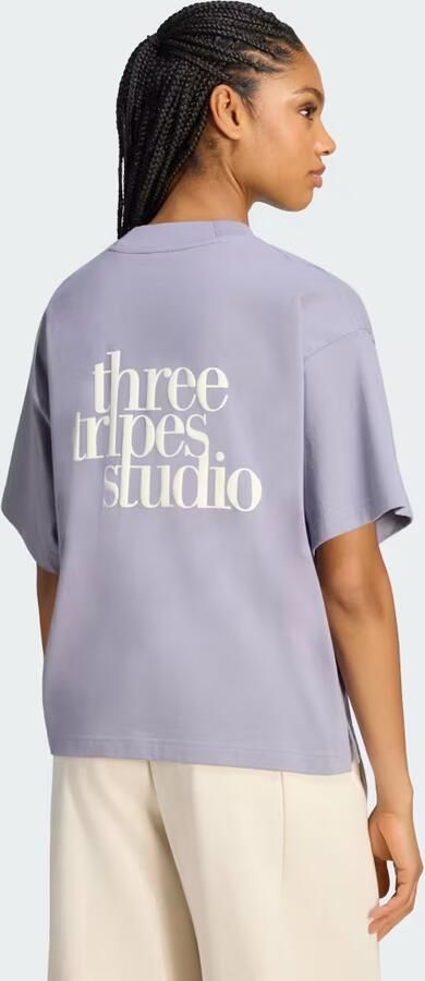 Adidas 3 STRIPES STUDIO BOYFRIEND T-SHIRT - Foto 6