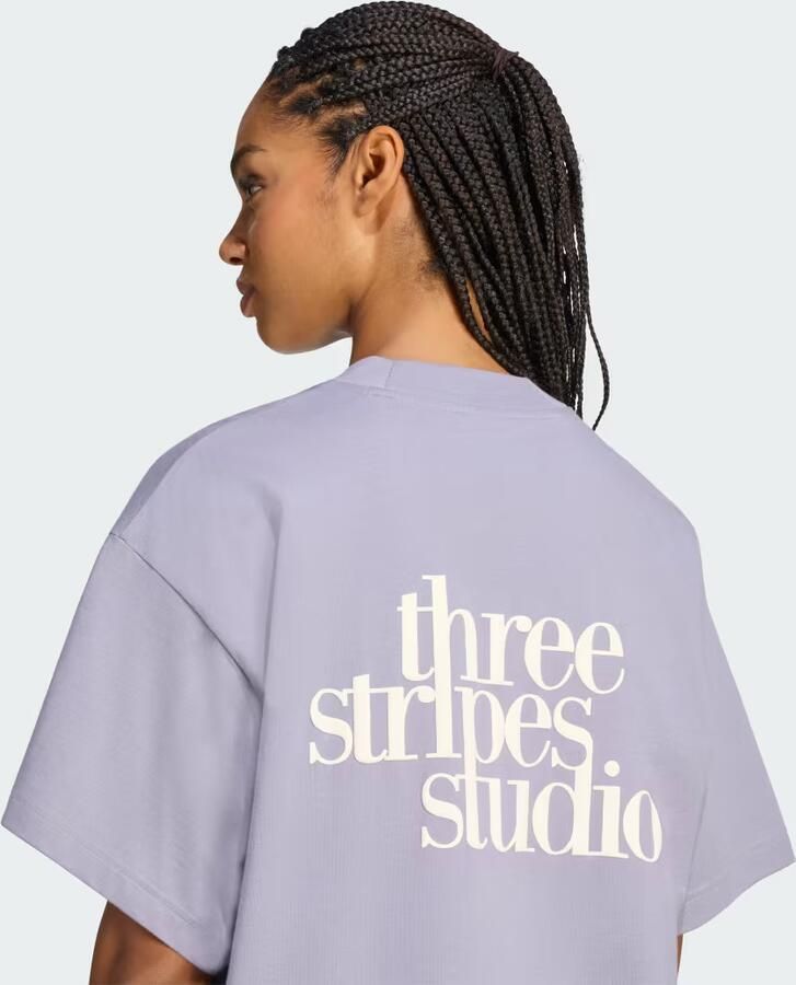 Adidas 3 STRIPES STUDIO BOYFRIEND T-SHIRT - Foto 4