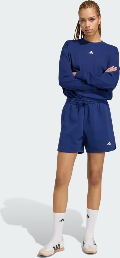 Adidas 3 Stripes Studio Fleece Loose-fit Short - Foto 6
