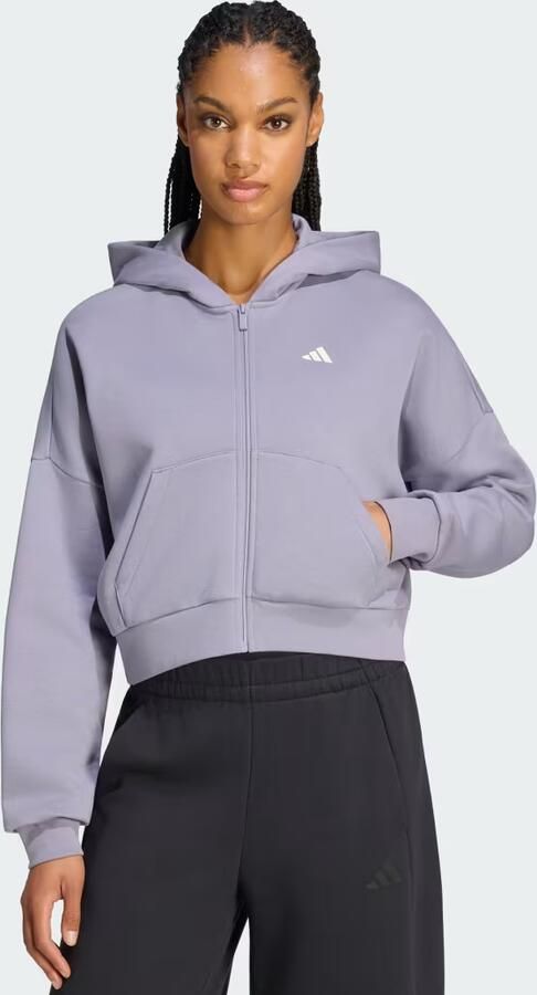 Adidas 3-Stripes Studio Sportjack met Capuchon