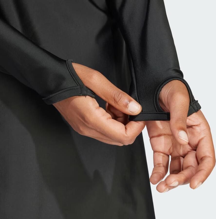 Adidas 3-Stripes Swim Longsleeve Zwart- Dames Zwart - Foto 2