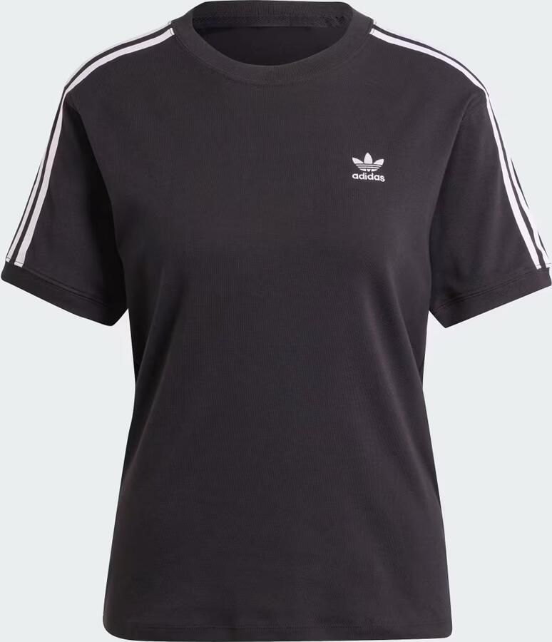 Adidas Originals T-shirt 3 STRIPE TEE drie-strepen shirt met trefoil-logo