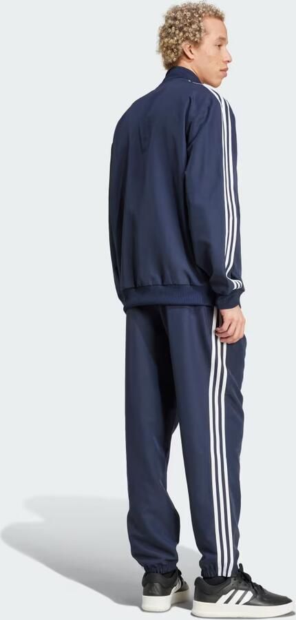 Adidas Sportieve Blauwe Geweven 3-Stripes Jumpsuit Blue Heren - Foto 3
