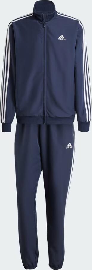 Adidas Sportieve Blauwe Geweven 3-Stripes Jumpsuit Blue Heren - Foto 6