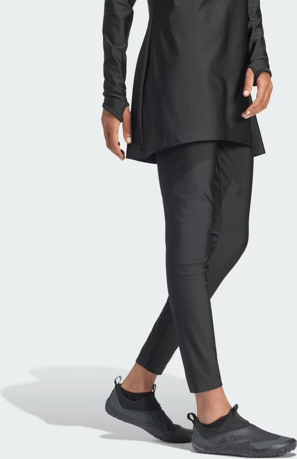 Adidas 3-Stripes Zwemlegging Zwart- Dames Zwart - Foto 4