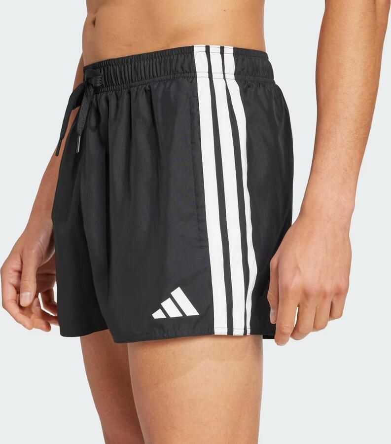 Adidas 3-Stripes Zwemshort 3-inch Zwart- Heren Zwart - Foto 5