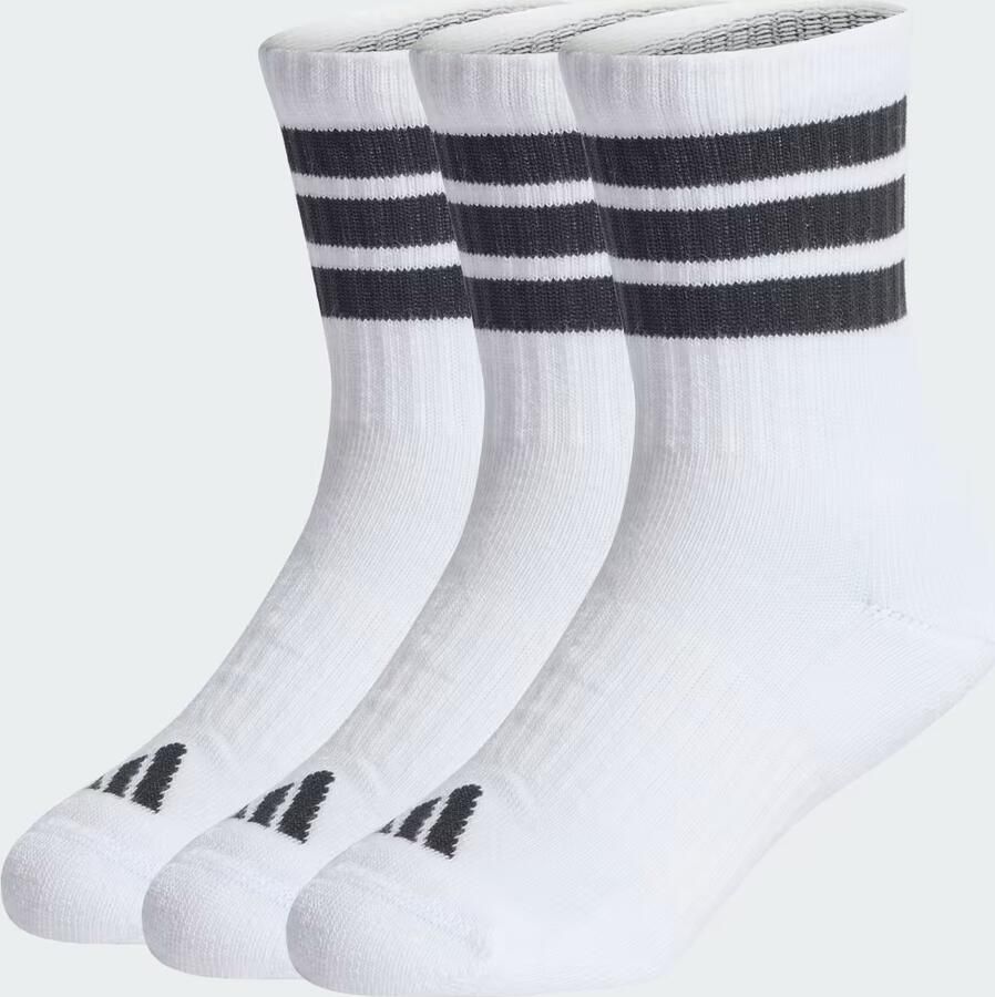 Adidas 3STRIPES GEVOERDE SPORTSWEAR SOKKEN 3 PAAR