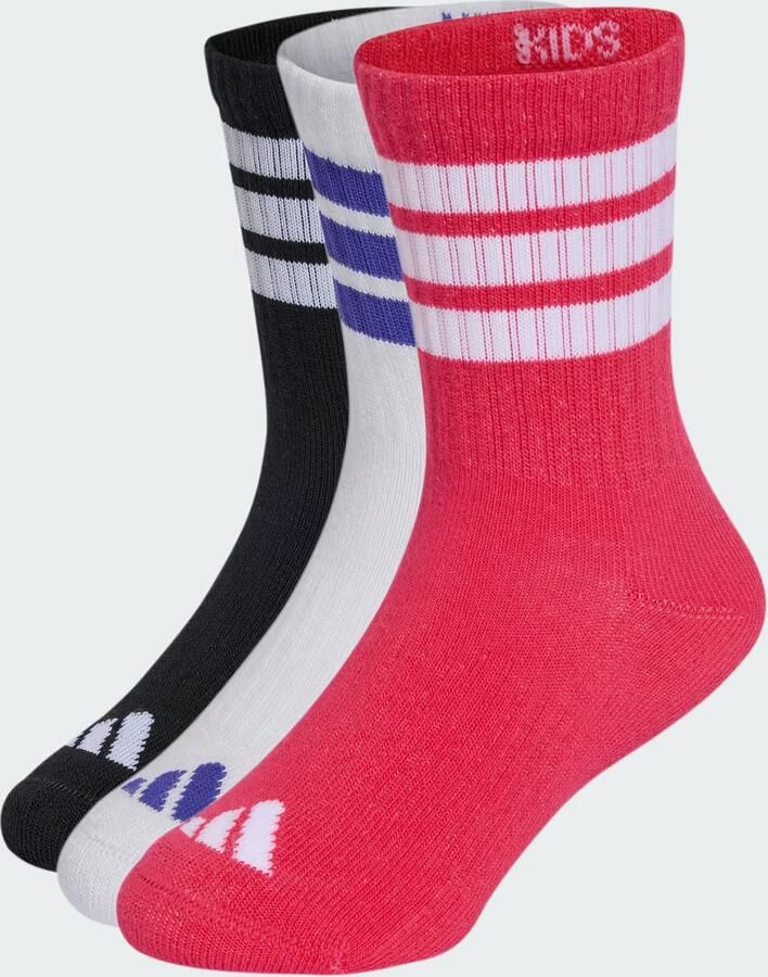Adidas 3STRIPES GEVOERDE SPORTSWEAR SOKKEN 3 PAAR