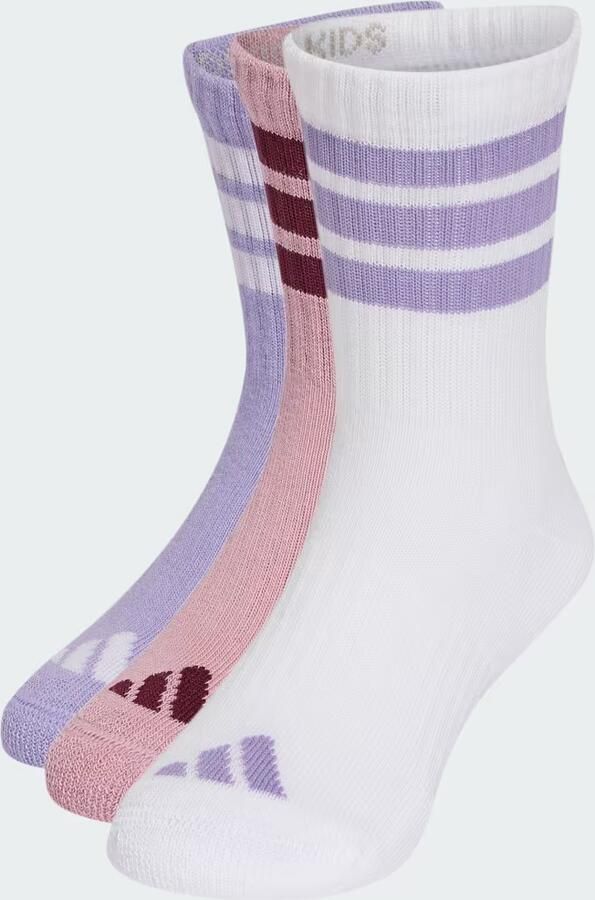 Adidas 3STRIPES GEVOERDE SPORTSWEAR SOKKEN 3 PAAR