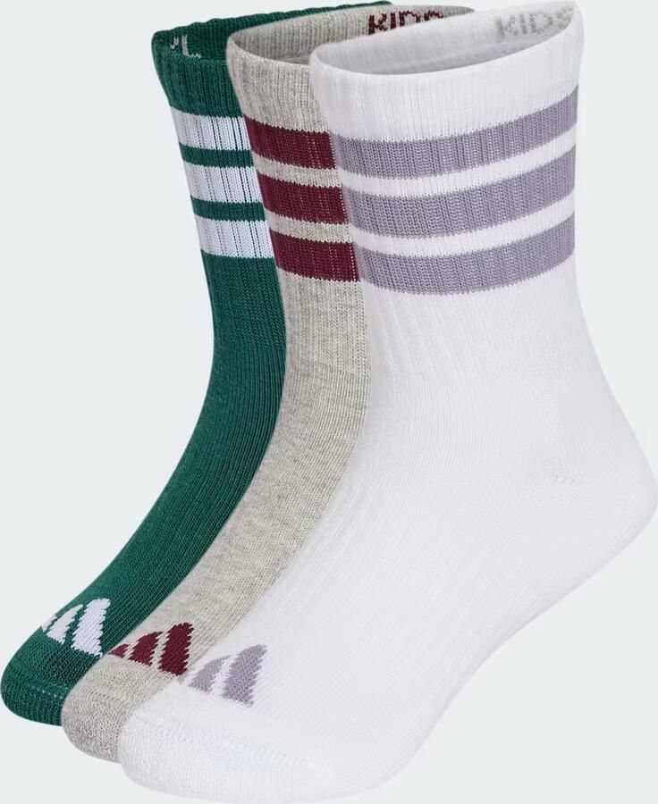 Adidas 3STRIPES GEVOERDE SPORTSWEAR SOKKEN 3 PAAR