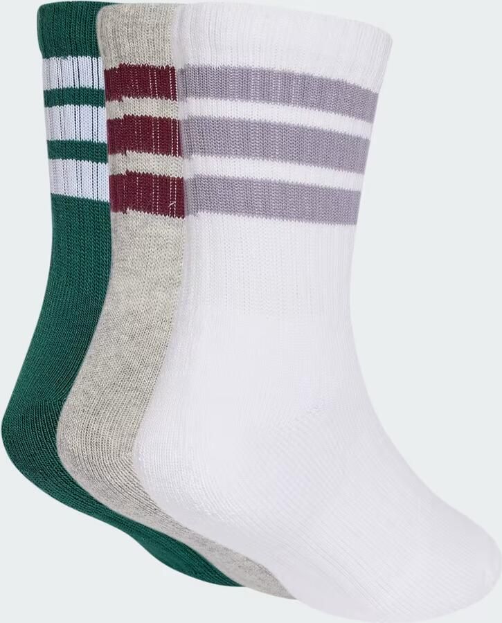 Adidas 3STRIPES GEVOERDE SPORTSWEAR SOKKEN 3 PAAR - Foto 3