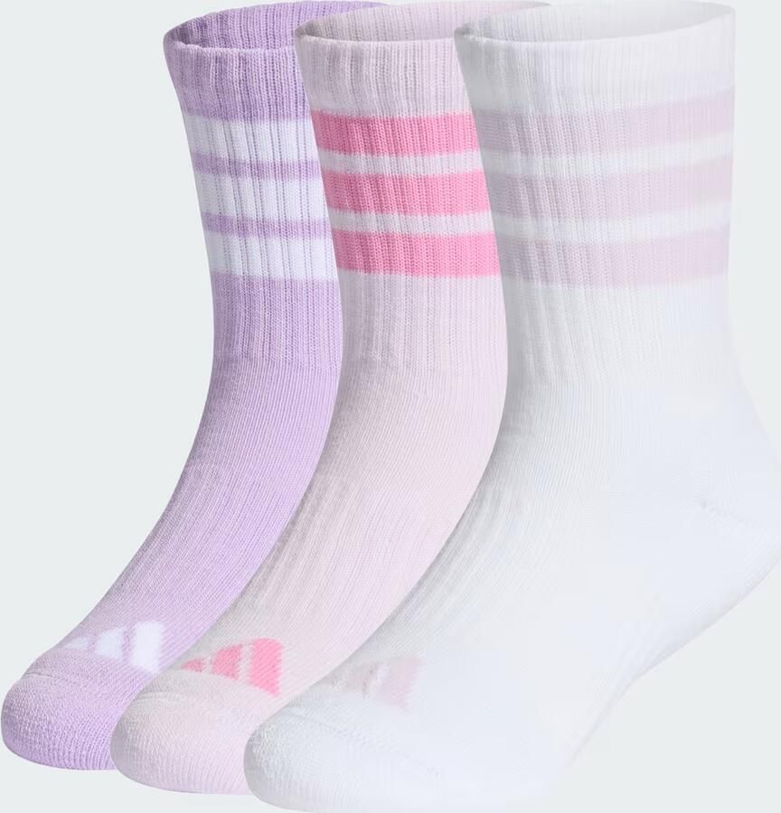 Adidas 3STRIPES GEVOERDE SPORTSWEAR SOKKEN 3 PAAR