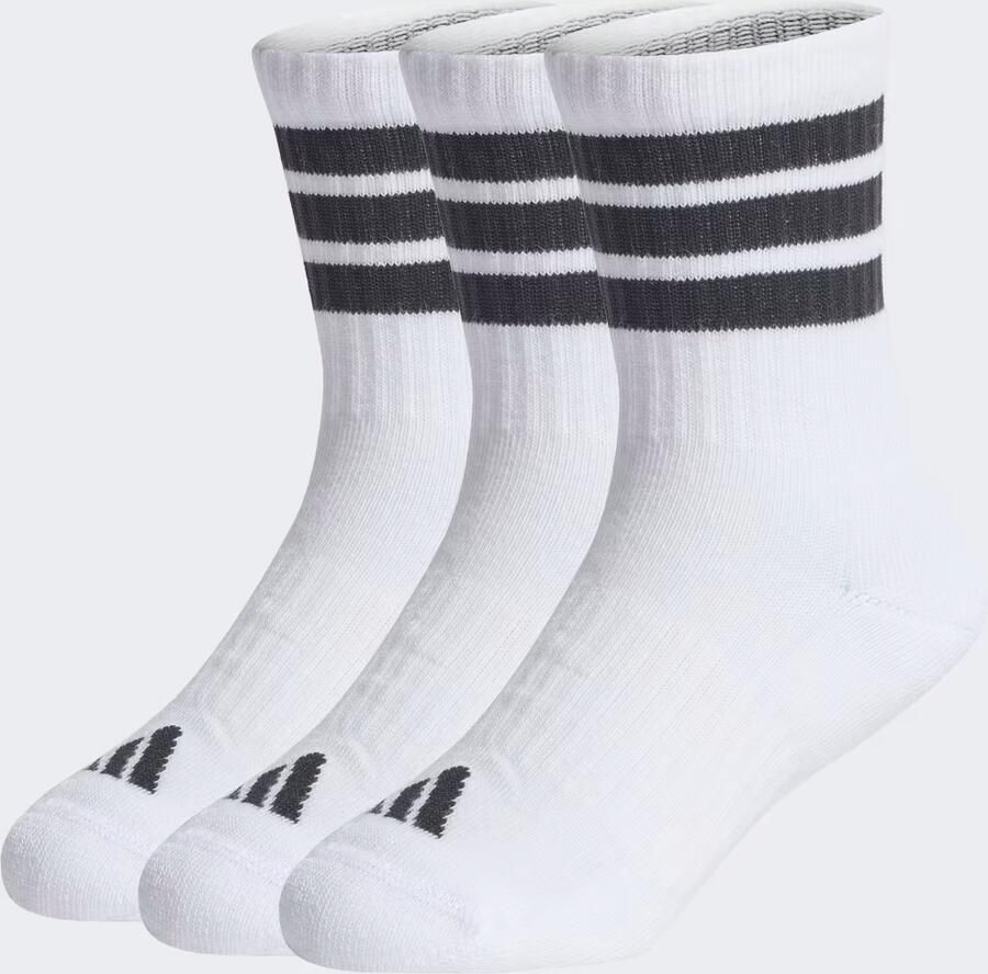Adidas 3STRIPES GEVOERDE SPORTSWEAR SOKKEN 3 PAAR - Foto 2