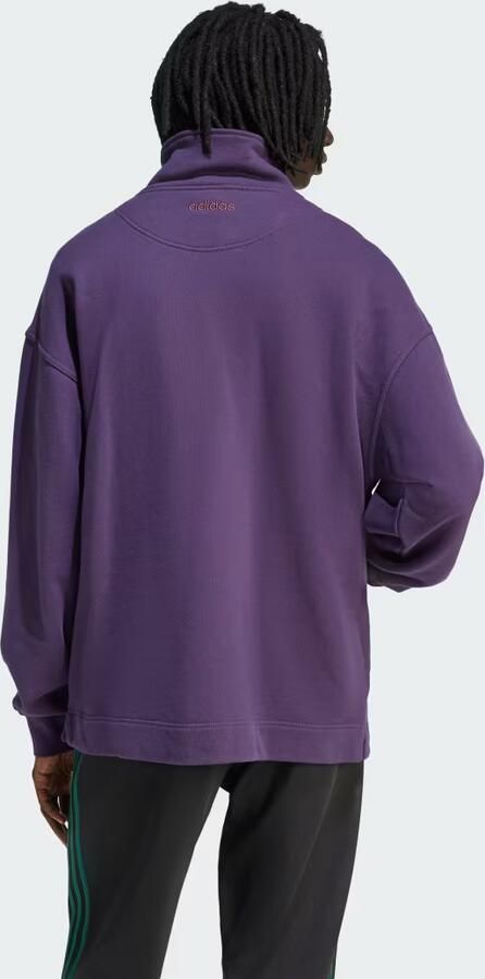 Adidas 90s ALTERNATIVE SPORT GRAPHIC FLEECE SWEATSHIRT MET HALFLANGE RITS - Foto 5