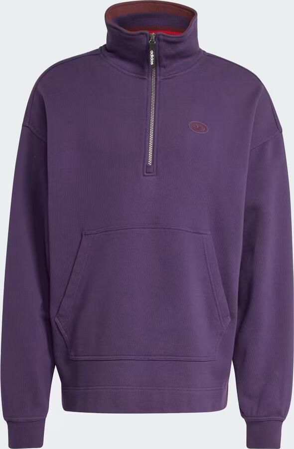 Adidas 90s ALTERNATIVE SPORT GRAPHIC FLEECE SWEATSHIRT MET HALFLANGE RITS - Foto 4