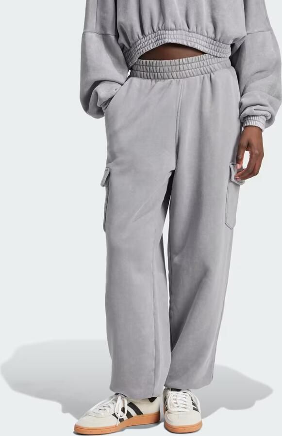 Adidas Originals Washed Sweatpants Women Trainingsbroeken grijs Maat L Kleding