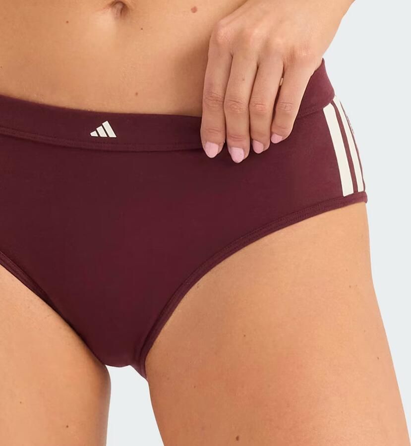 Adidas ACTIVE ESSENTIALS COTTON 3 STRIPE HIPSTER 2 STUKS - Foto 2