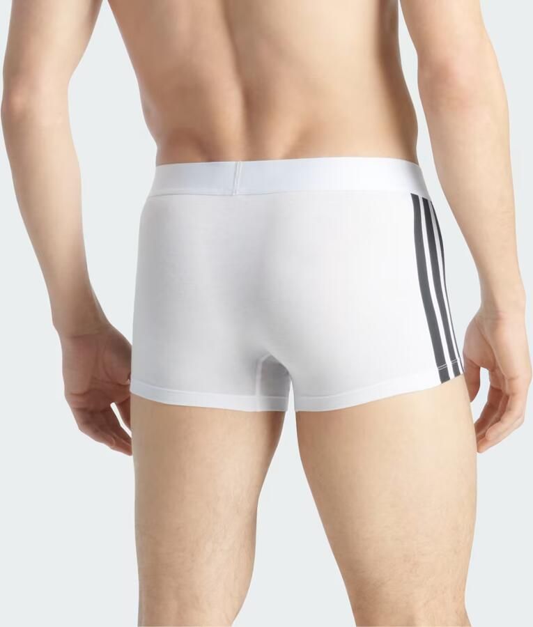 Adidas Sportswear Trunk Active Flex Cotton 3 Strepen flexibele 4-way stretch elastisch logoband zonder opening (Set van 2) - Foto 3