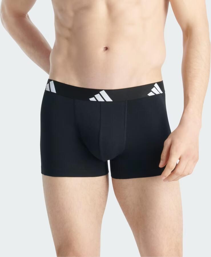 Adidas Sportswear Trunk Active Flex Cotton elastische logoband zonder opening single jersey-kwaliteit (Set van 3)