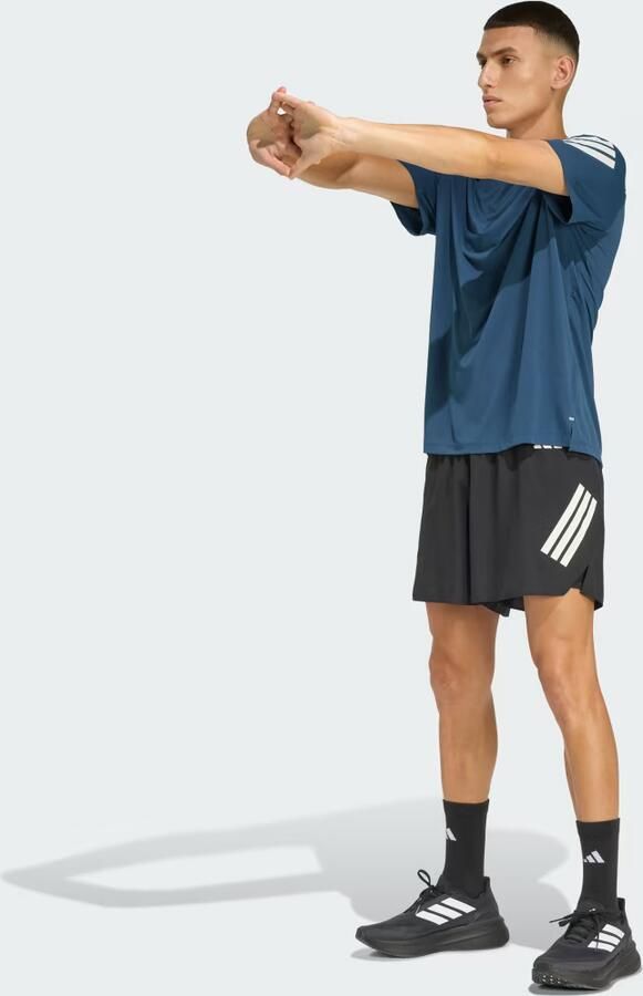 Adidas 365 3-Stripes T-Shirt Blauw- Heren Blauw - Foto 6