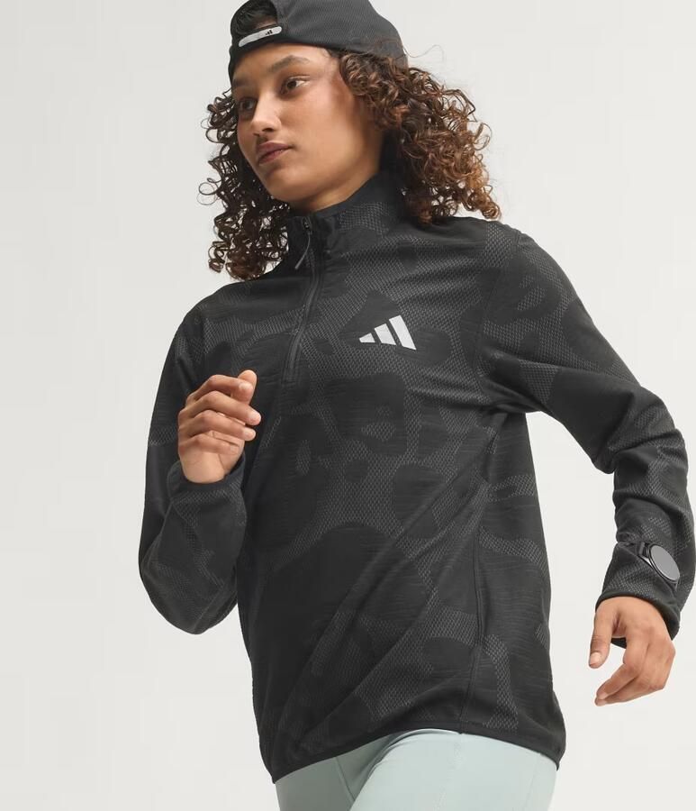Adidas adi365 Hardloopshirt met Halflange Rits