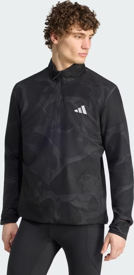 Adidas adi365 Hardloopshirt met Halflange Ritssluiting