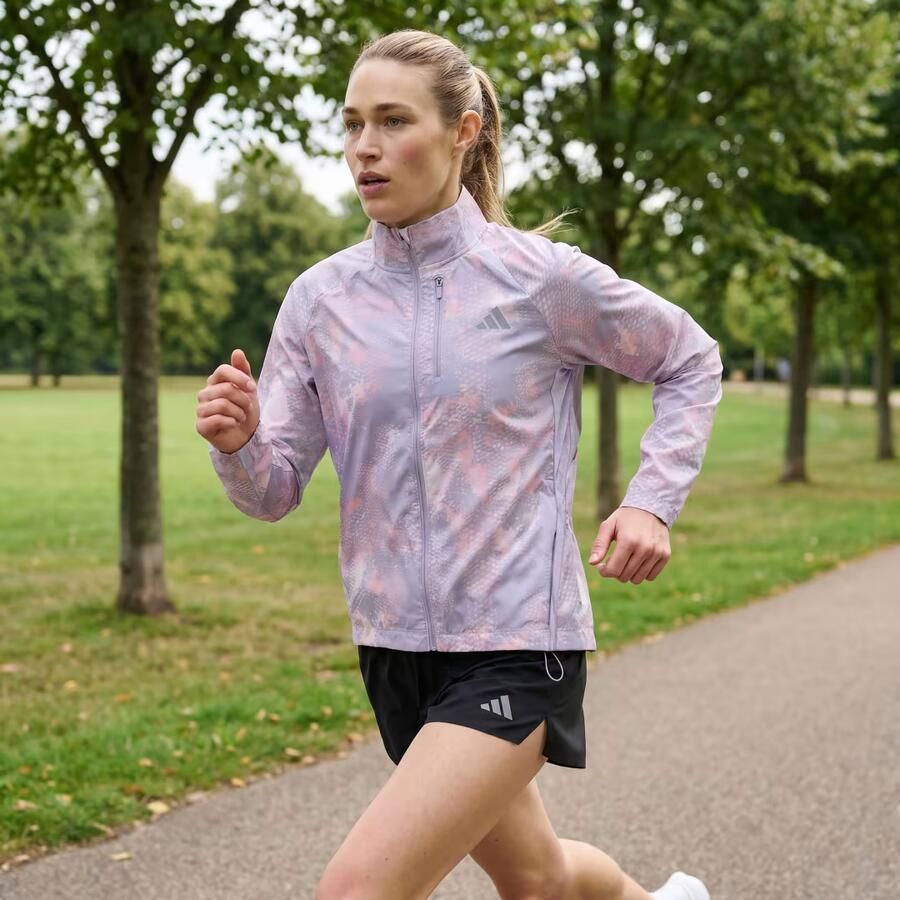 Adidas ADI365 Iconic Hardloopjack met Dierenprint - Foto 2
