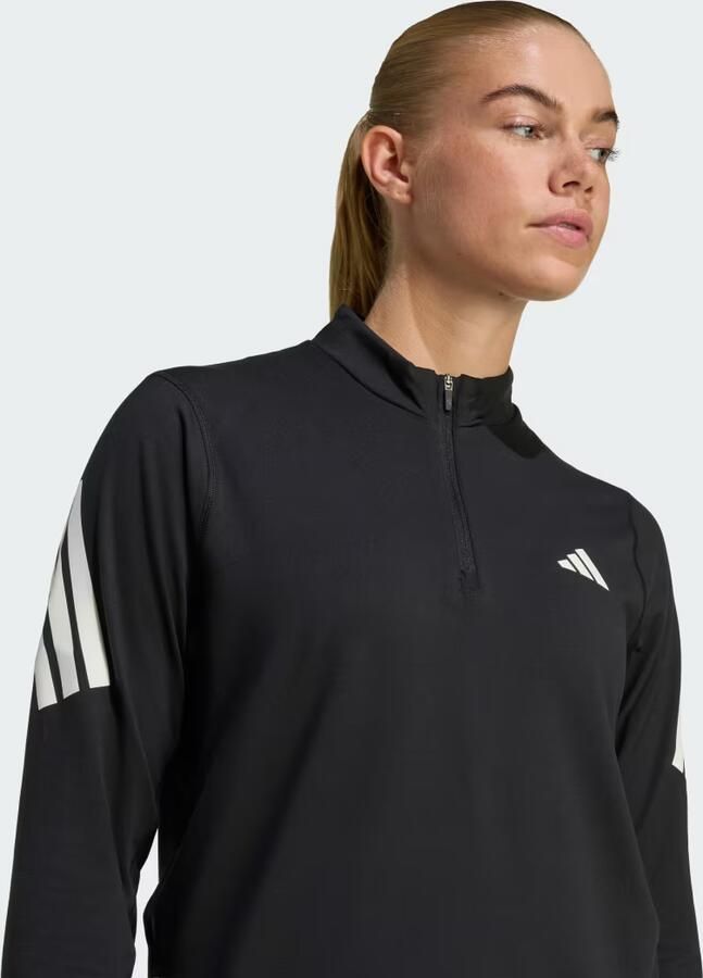 Adidas Sweater Vêtement Adi365 Iconic Running demi-zip en polyester - Foto 4