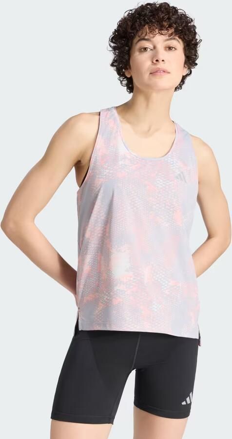 Adidas ADI365 Iconic Hardlooptanktop met Dierenprint