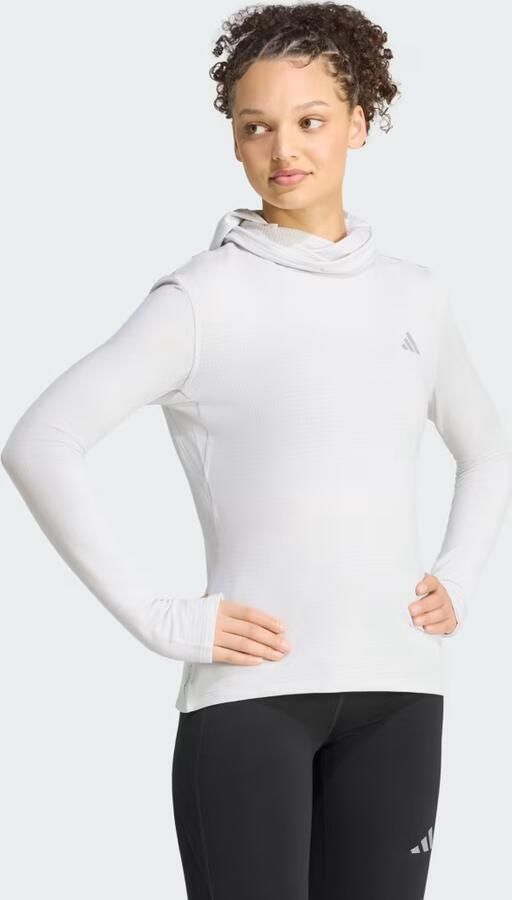Adidas adi365 Running Essentials Winterised Hooded Sportjack met Lange Mouwen