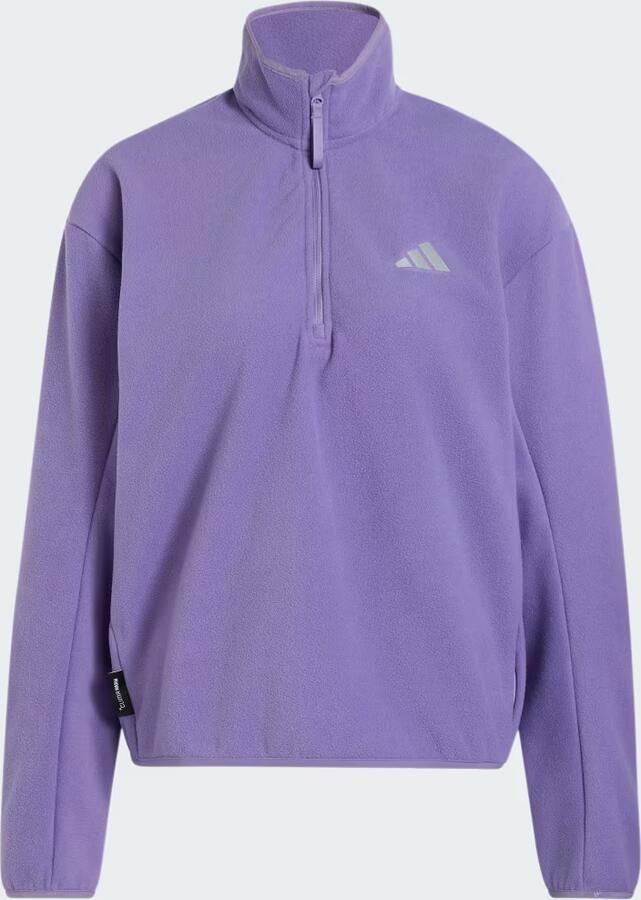 Adidas ADI365 Running Essentials Winterized Fleece Sweater met Halflange Rits - Foto 4
