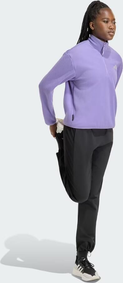 Adidas ADI365 Running Essentials Winterized Fleece Sweater met Halflange Rits - Foto 6