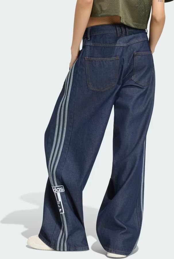 Adidas ADIBREAK MID RISE DENIM BROEK MET WIJDE PIJPEN - Foto 4