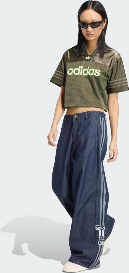 Adidas ADIBREAK MID RISE DENIM BROEK MET WIJDE PIJPEN - Foto 6