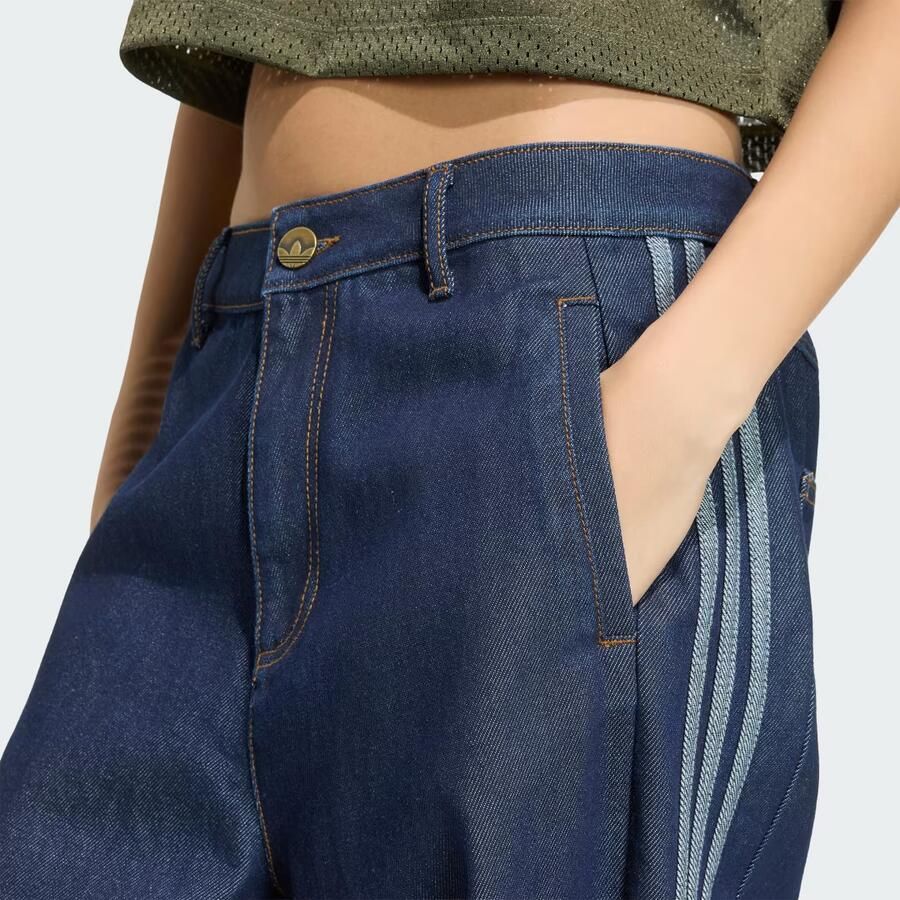 Adidas ADIBREAK MID RISE DENIM BROEK MET WIJDE PIJPEN - Foto 2