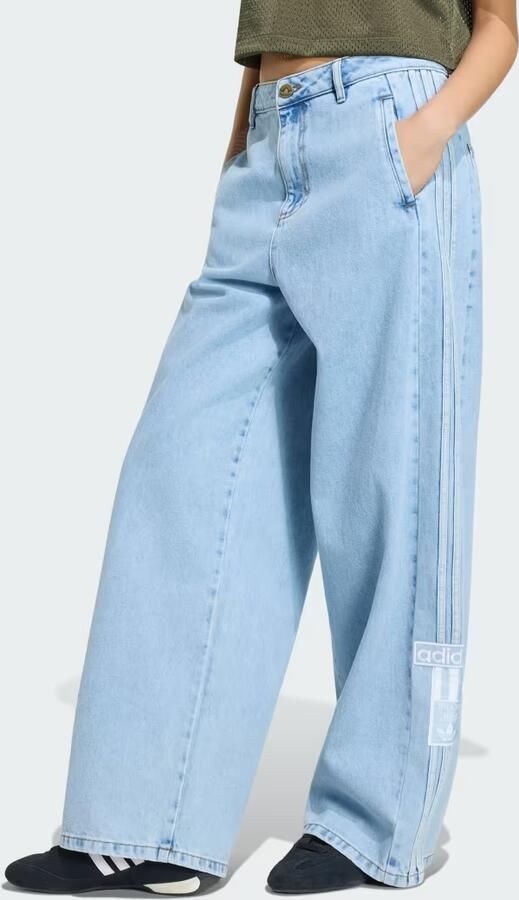 Adidas ADIBREAK MID-RISE WIDE-LEG DENIM BROEK
