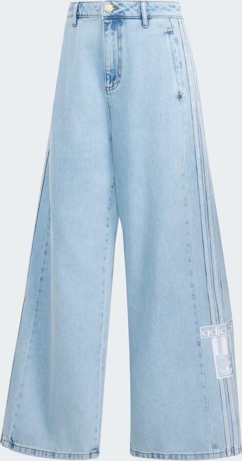 Adidas ADIBREAK MID-RISE WIDE-LEG DENIM BROEK - Foto 5