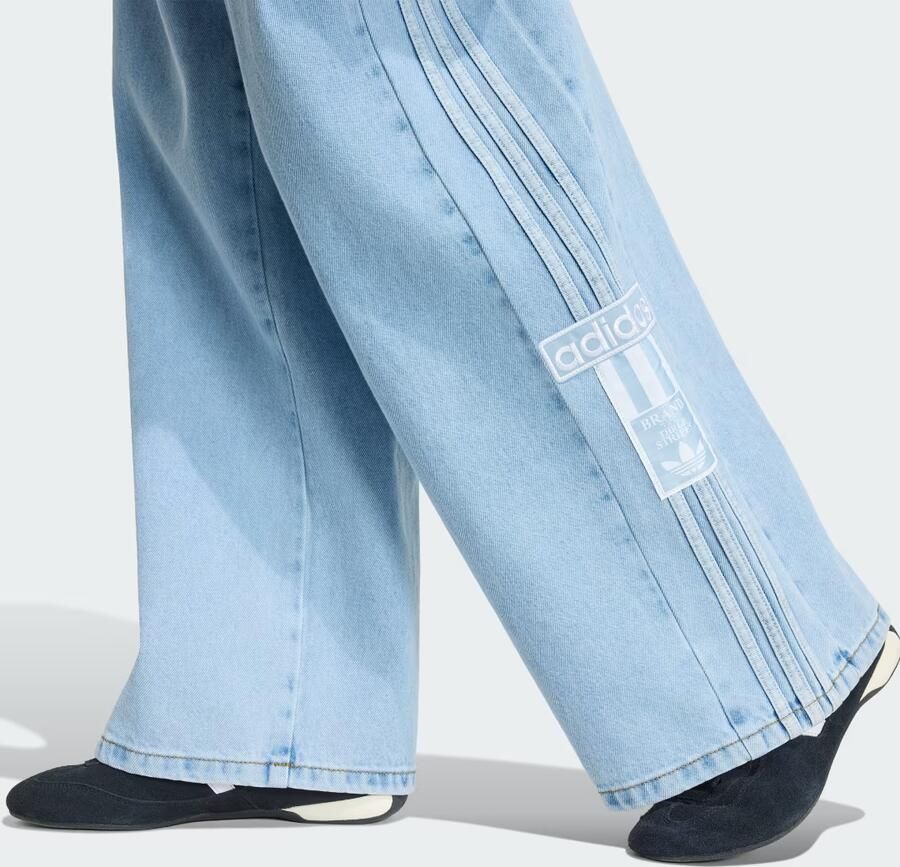 Adidas ADIBREAK MID-RISE WIDE-LEG DENIM BROEK - Foto 3