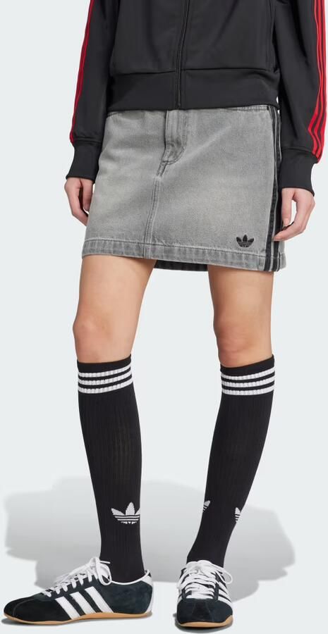 Adidas Originals Denim Mini Skirt Grijs- Dames Grijs - Foto 7